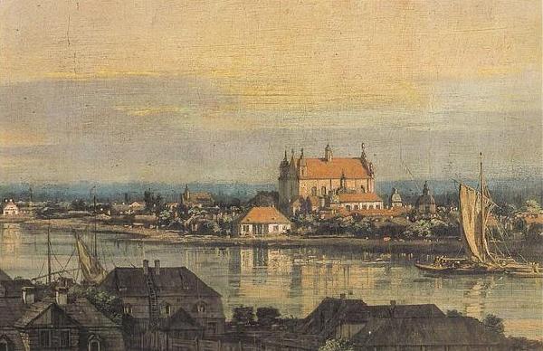 Bernardo Bellotto View of Praga with Bernardine church Norge oil painting art